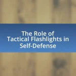 The Role of Tactical Flashlights in Self-Defense