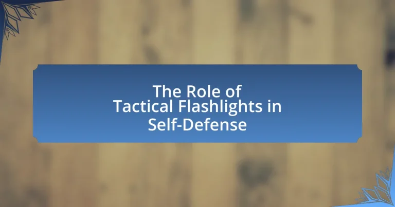 The Role of Tactical Flashlights in Self-Defense